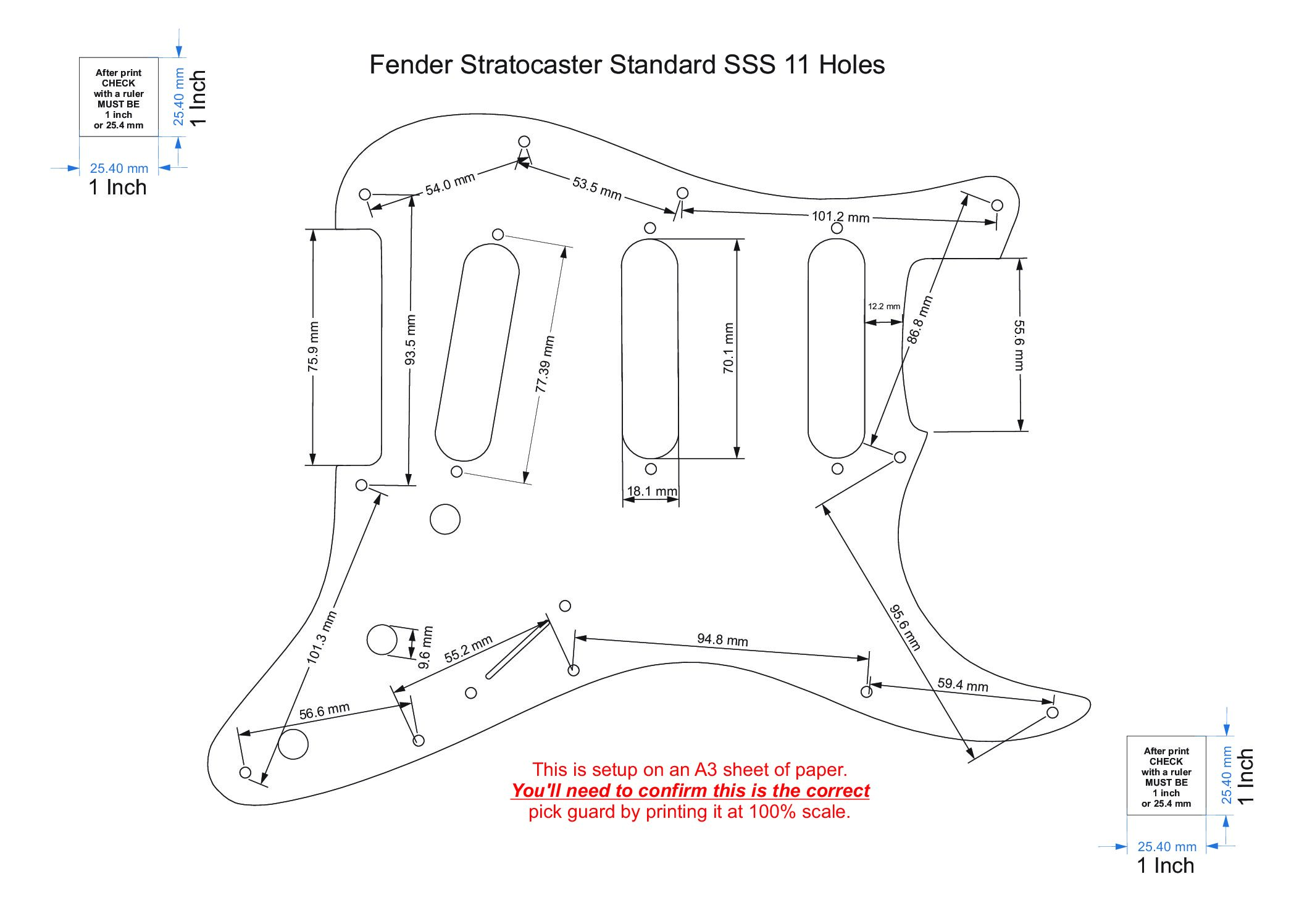 Aluminum Stratocaster SSS Pickguard Black-Silver Sugar Skull Metal Strat Pickguard 1.5mm - Image 4