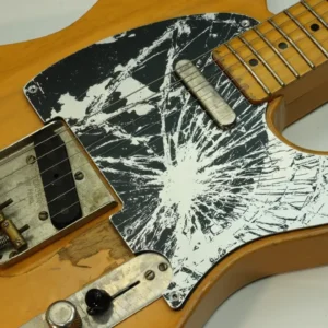 Aluminum Telecaster Pickguard Broken Glass